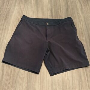 lululemon athletica Men's Flat-Front Dark Navy Shorts